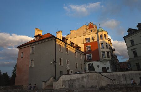 Lublin, Poland - Jul 20, 2012: Streets and architecture of the old city of Lublin. Lublin is the ninth largest city in Polandのeditorial素材