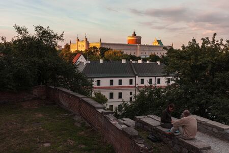 Lublin, Poland - Jul 20, 2012: Streets and architecture of the old city of Lublin. Lublin is the ninth largest city in Polandのeditorial素材