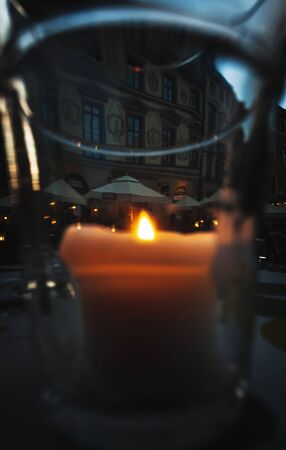 Lublin, Poland - Jul 20, 2012: Streets and architecture of the old city of Lublin. Lublin is the ninth largest city in Poland. Lublin at nightのeditorial素材