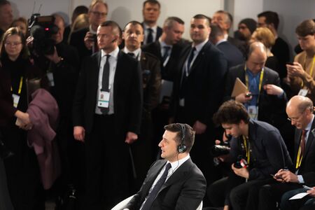 MUNICH, GERMANY - 15 Feb 2020: President of Ukraine Volodymyr Zelensky during Munich Security Conferenceのeditorial素材