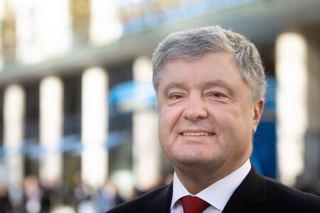 MUNICH, GERMANY - 15 Feb. 2020: President of Ukraine Petro Poroshenko at the Munich Security Conferenceのeditorial素材