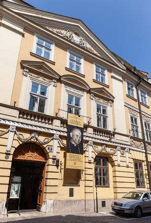 Krakow, Poland - 27 Jul, 2013: Exterior of the house where Karol Wojtyla Pope John Paul II lived from 1957 to 1967のeditorial素材