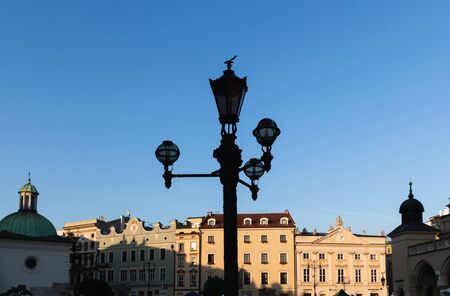 Krakow, Poland - 27 Jul, 2013: Beautiful architecture of old Krakow. Streets of old Krakowのeditorial素材
