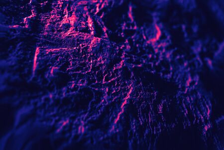 Texture of decorative plaster on concrete wall in trendy neon colors. Abstract plaster background...