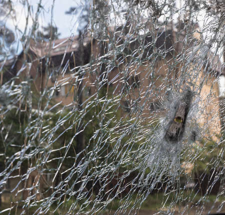IRPIN, UKRAINE - May. 13, 2022: War of Russia against Ukraine. A residential building damaged by...