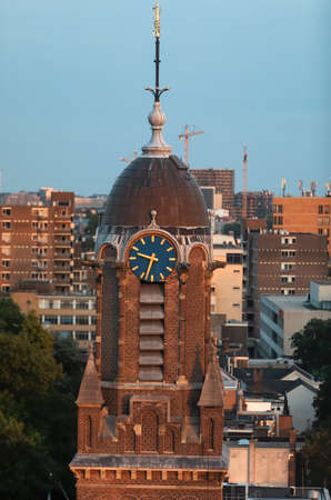 Rotterdam, Netherlands - May 30, 2022: Rotterdam with a view of the rooftops. Urban landscape and...