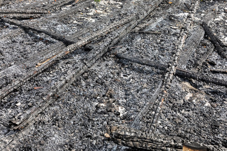 KHARKIV, UKRAINE - Aug. 01, 2022: Burnt and damaged city hospital in the historical building in Kharkiv. Destroyed building in historical downtown as a consequence of Russian shelling in Kharkivのeditorial素材