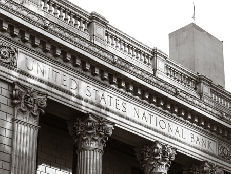 PORTLAND, OREGON, USA - Oct. 14, 2022: Beautiful architectural building of the United States...
