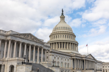 Washington DC, USA - Dec. 08, 2022: United States landmark. National Capitol building in Washington,...