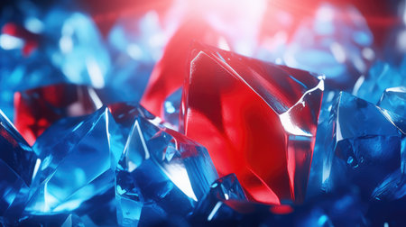 Abstract ice and liquid background in electric neon colors.の素材