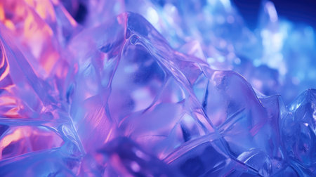 Abstract ice and liquid background in electric neon colors.の写真素材