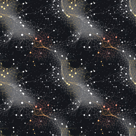 Seamless abstract background and texture with neural pattern. Graphic design element. Backdrop templateの写真素材