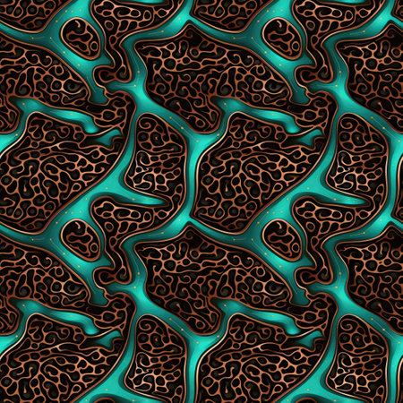 Seamless abstract background and texture with neural pattern. Graphic design element. Backdrop templateの写真素材