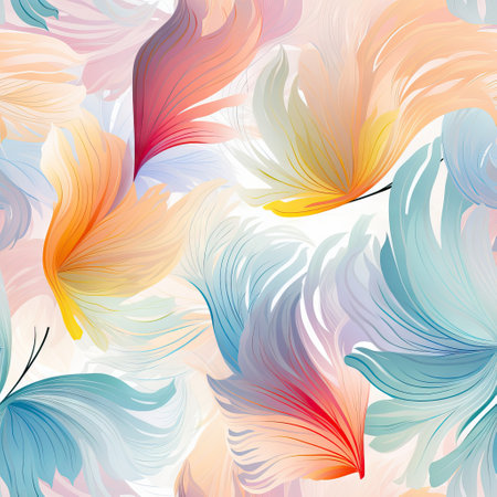 Butterflies. Seamless background of beautiful abstract tropical butterflies in psychedelic pop art style. Design element for fabric, packaging paper, etc.の写真素材