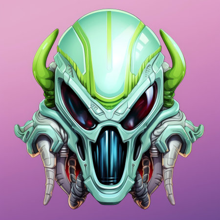 Cartoon alien in vector pop art style. Template for t-shirt print, sticker, poster, design element,...