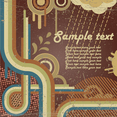 Vector retro backgroundのイラスト素材