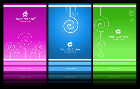 business cards set7のイラスト素材