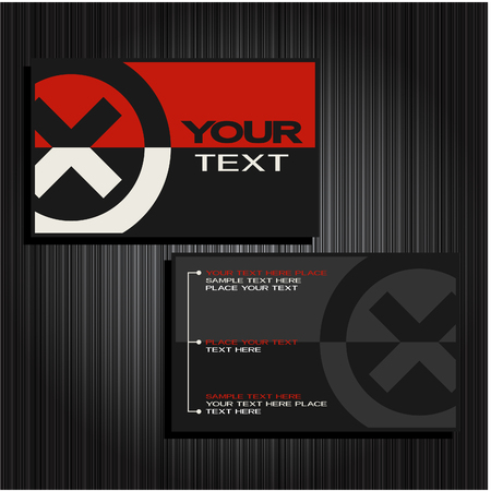 business cards set 27のイラスト素材