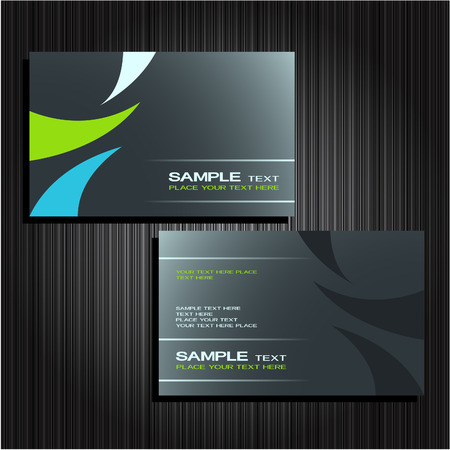 business cards set 25のイラスト素材
