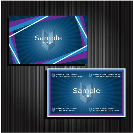 business cards set 33のイラスト素材