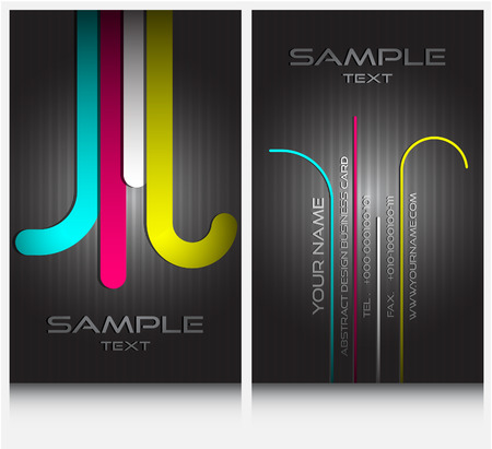 business cards set 35のイラスト素材