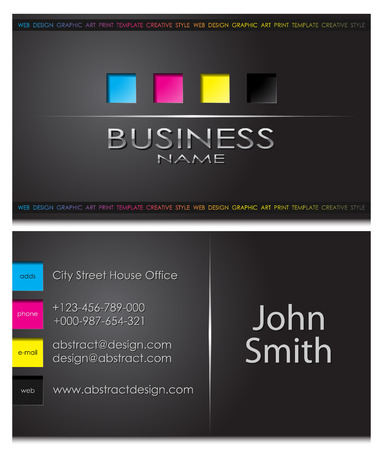 business cardsのイラスト素材