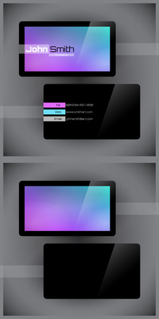 Vector abstract creative business cards (set template)のイラスト素材