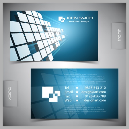 Vector abstract creative business cards (set template)のイラスト素材