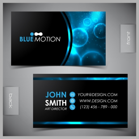 Vector abstract creative business cards (set template)