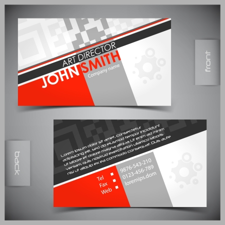 Vector abstract creative business cards  set template のイラスト素材