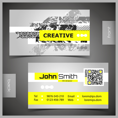 Vector abstract creative business cards (set template)のイラスト素材