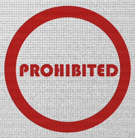 prohibition 02の写真素材