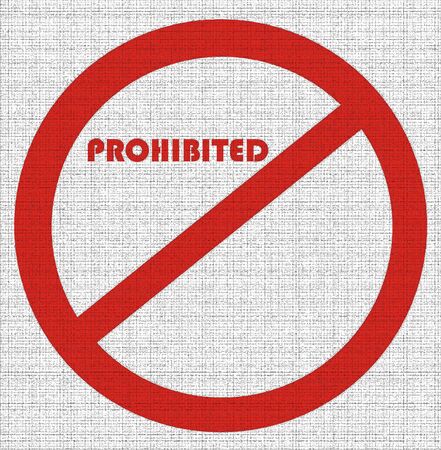 prohibition 03の写真素材