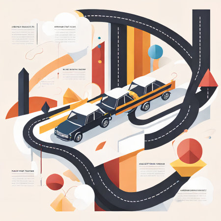 Modern car infographics. Vector illustration for your design. Eps10の写真素材