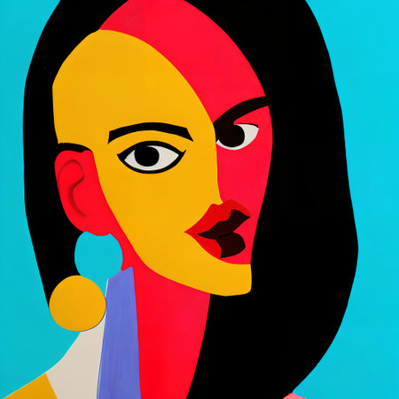 Beautiful girl in the style of pop art. Vector illustration.