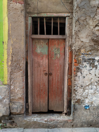 Old wooden door in the old town of Kolkata