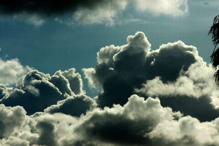 morning clouds orange county, ca.の写真素材