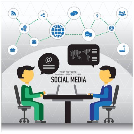 Business Socialのイラスト素材