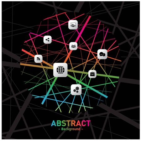 network backgroundのイラスト素材