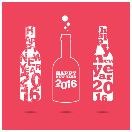 bottle celebrate design for advertisingのイラスト素材