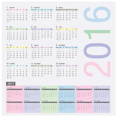 calendar design for advertisingのイラスト素材