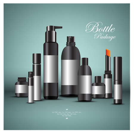 cosmetic set design for advertisingのイラスト素材