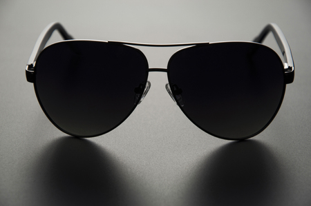 Men's sunglasses with polarized blackの写真素材