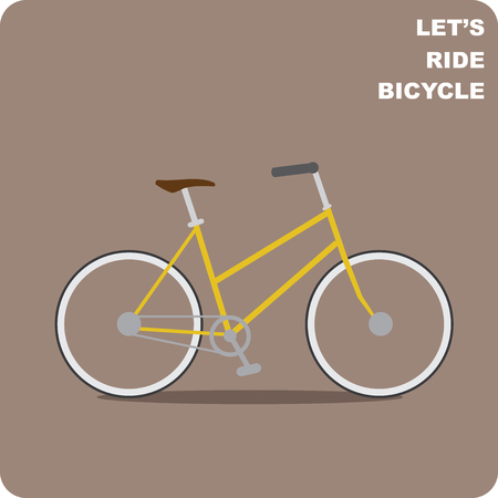 Vintage City bikeのイラスト素材