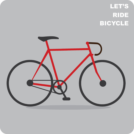 Road bike vectorのイラスト素材
