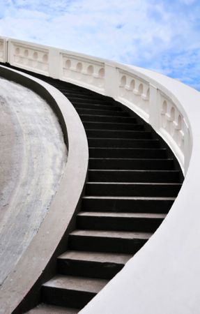 Concrete stairway to the heaven の写真素材