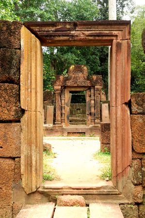 Banteay Srei Wat, Siem Reap, Cambodia の写真素材