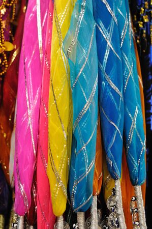 Fine silk brocade saree fabricの写真素材