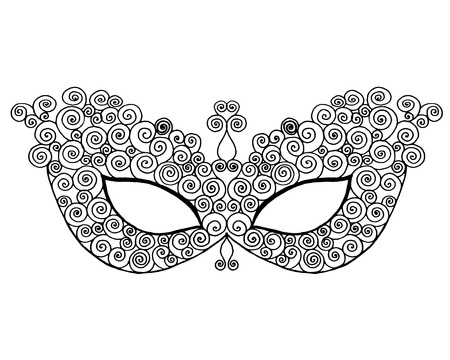 Mardi gras lace maskのイラスト素材
