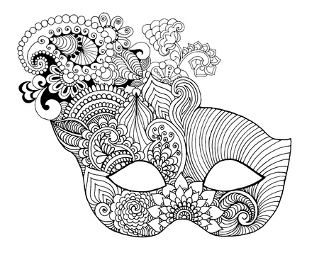 Mardi gras lace maskのイラスト素材